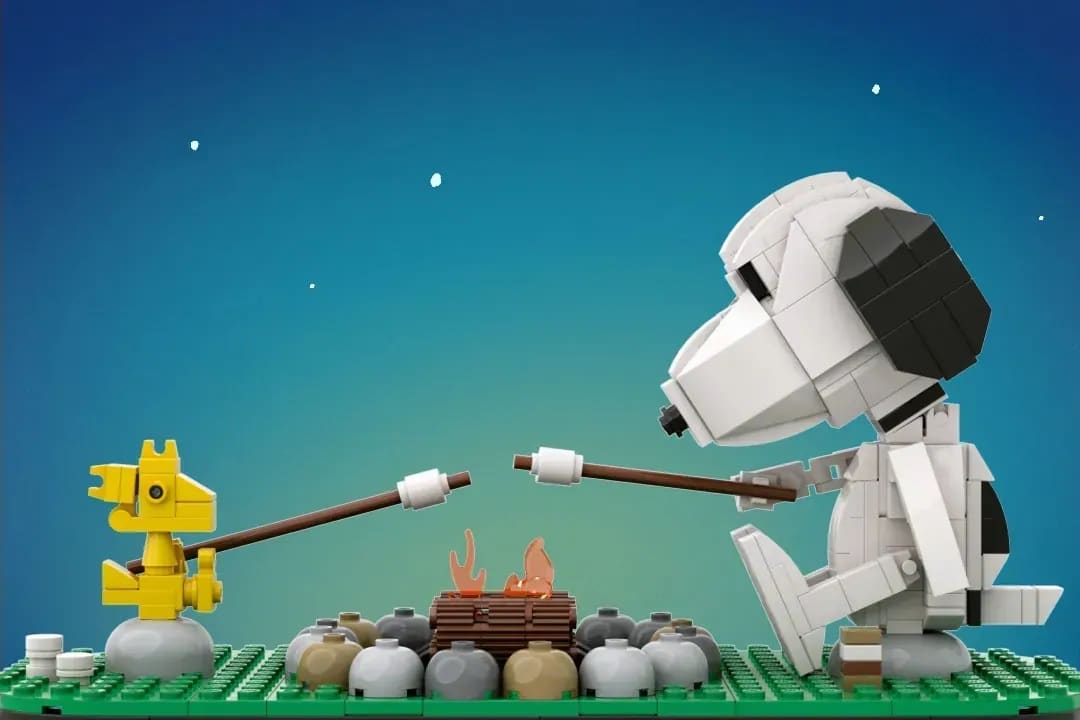 LEGO スヌーピーの犬小屋 21368 元のファンデザインとの比較