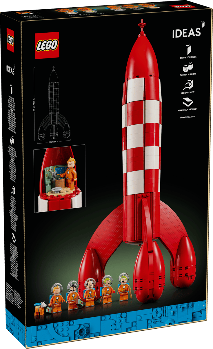 LEGO タンタン 月ロケット 21367 パッケージ裏面